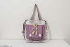 canavas block pocket tote bag