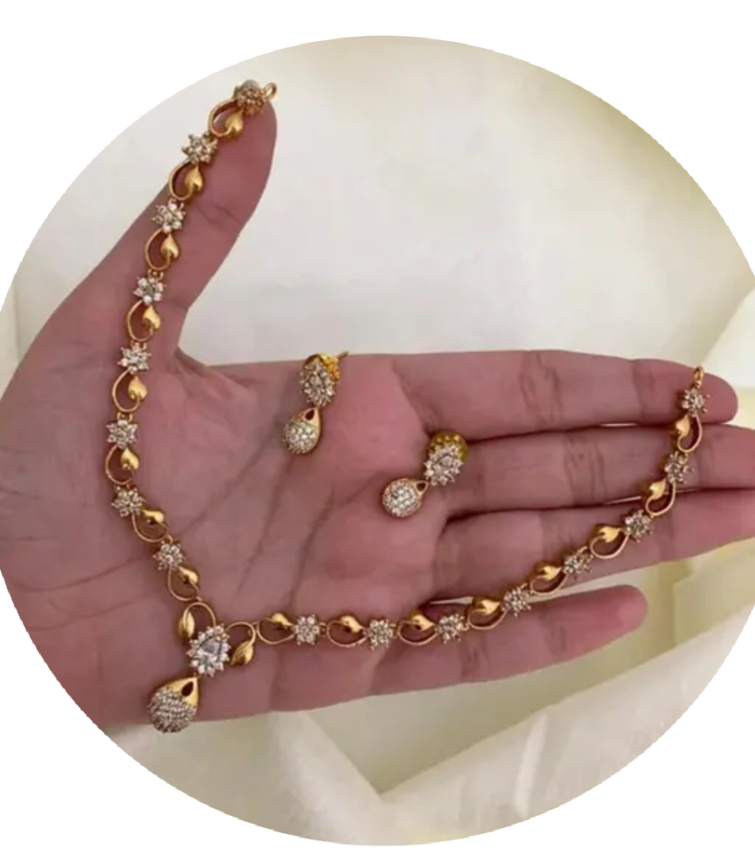 White stones Necklace