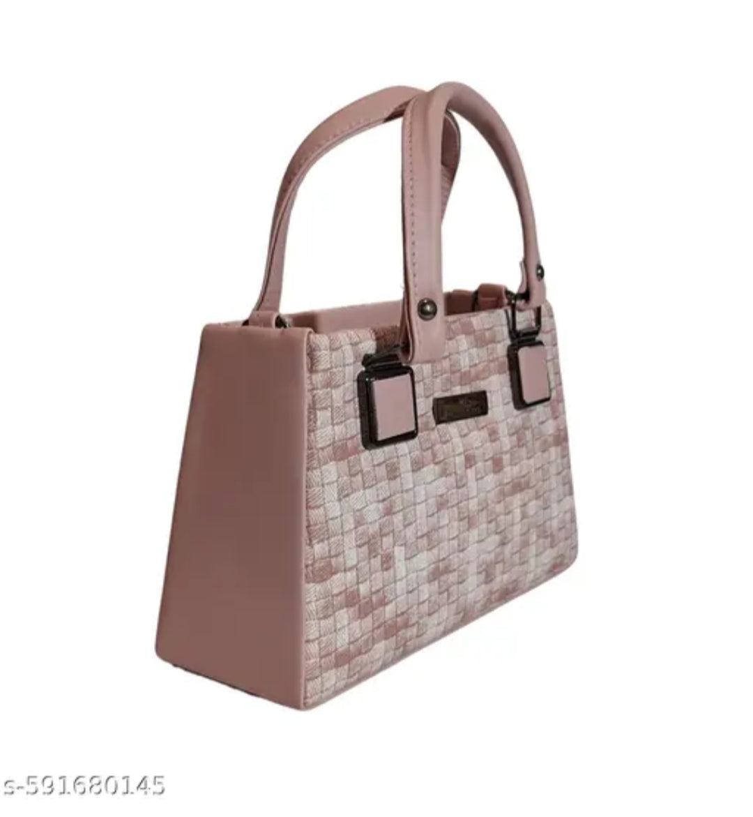 Textured hand with sling bag