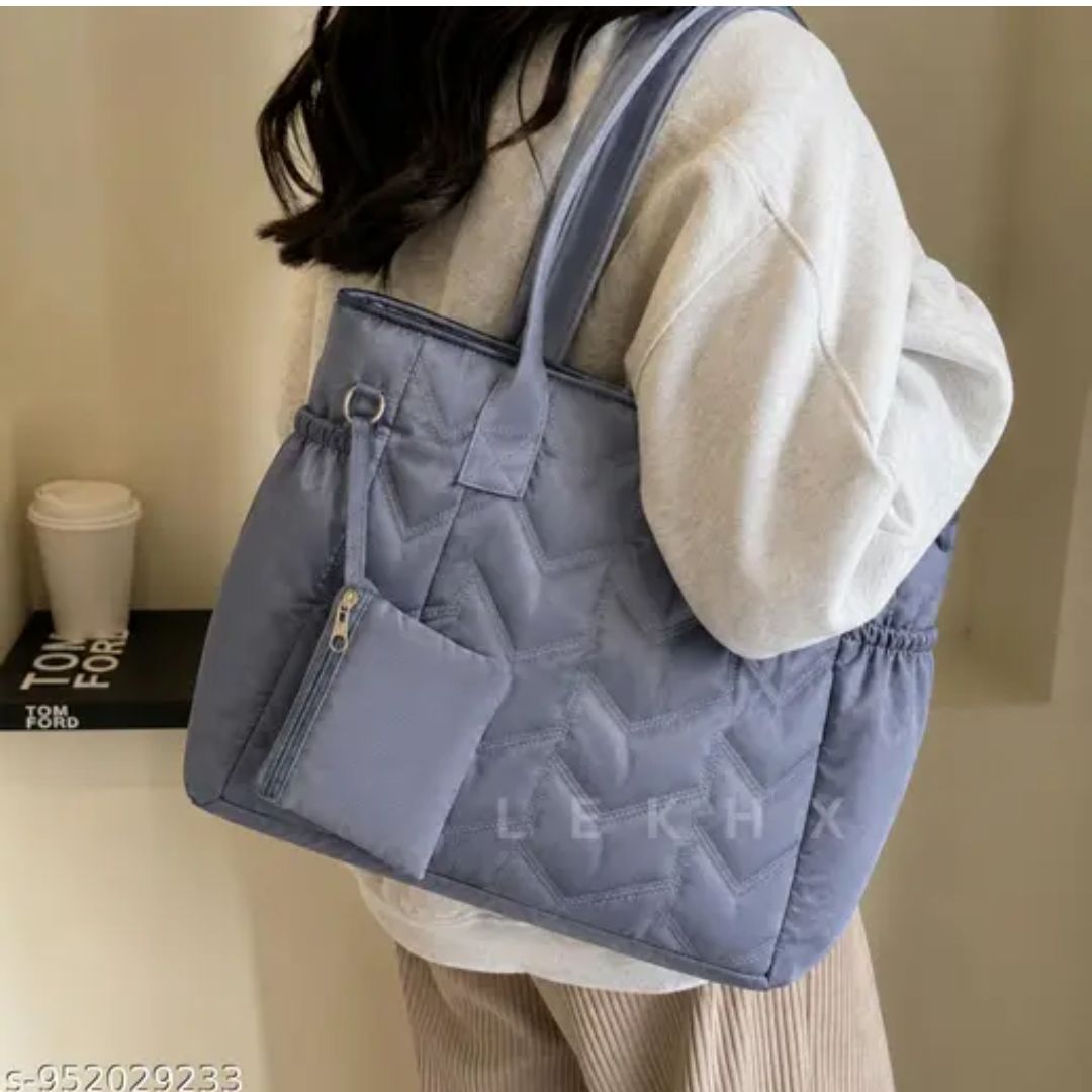 Quilted Tote Bag for