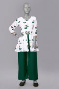 Botanical Printed Clothing Set for Womens