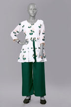 Botanical Printed Clothing Set for Womens