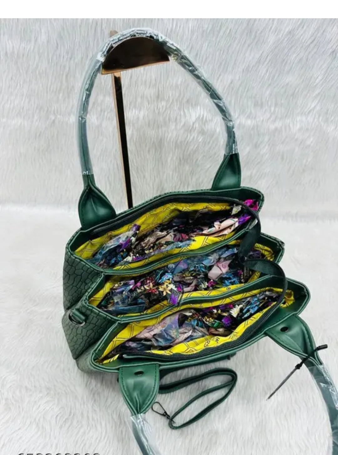 remium Texture Handbag for Women – With Long Sling Belt